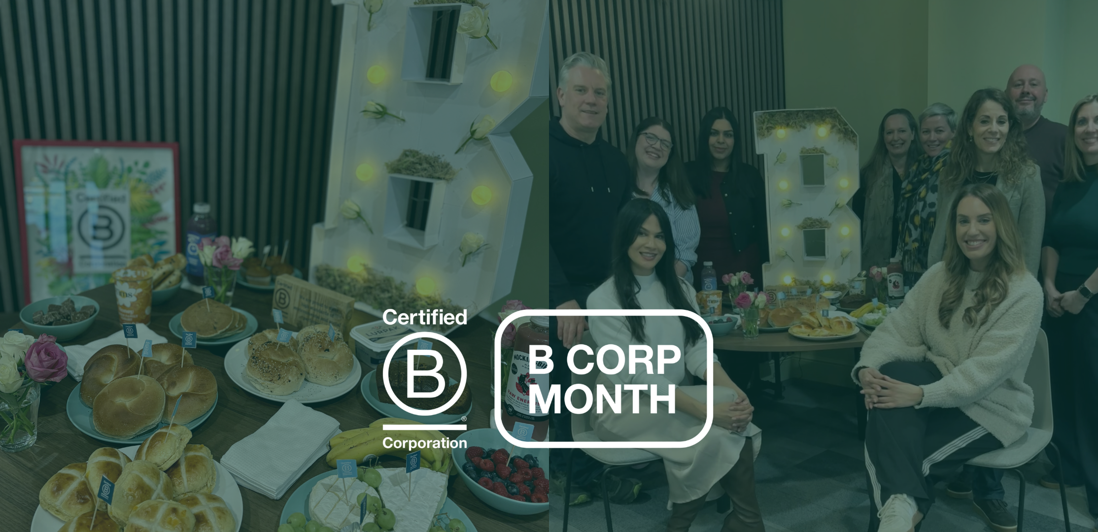 Our Scrummi team celebrating B Corp Month 2026 at their B Corp Brunch