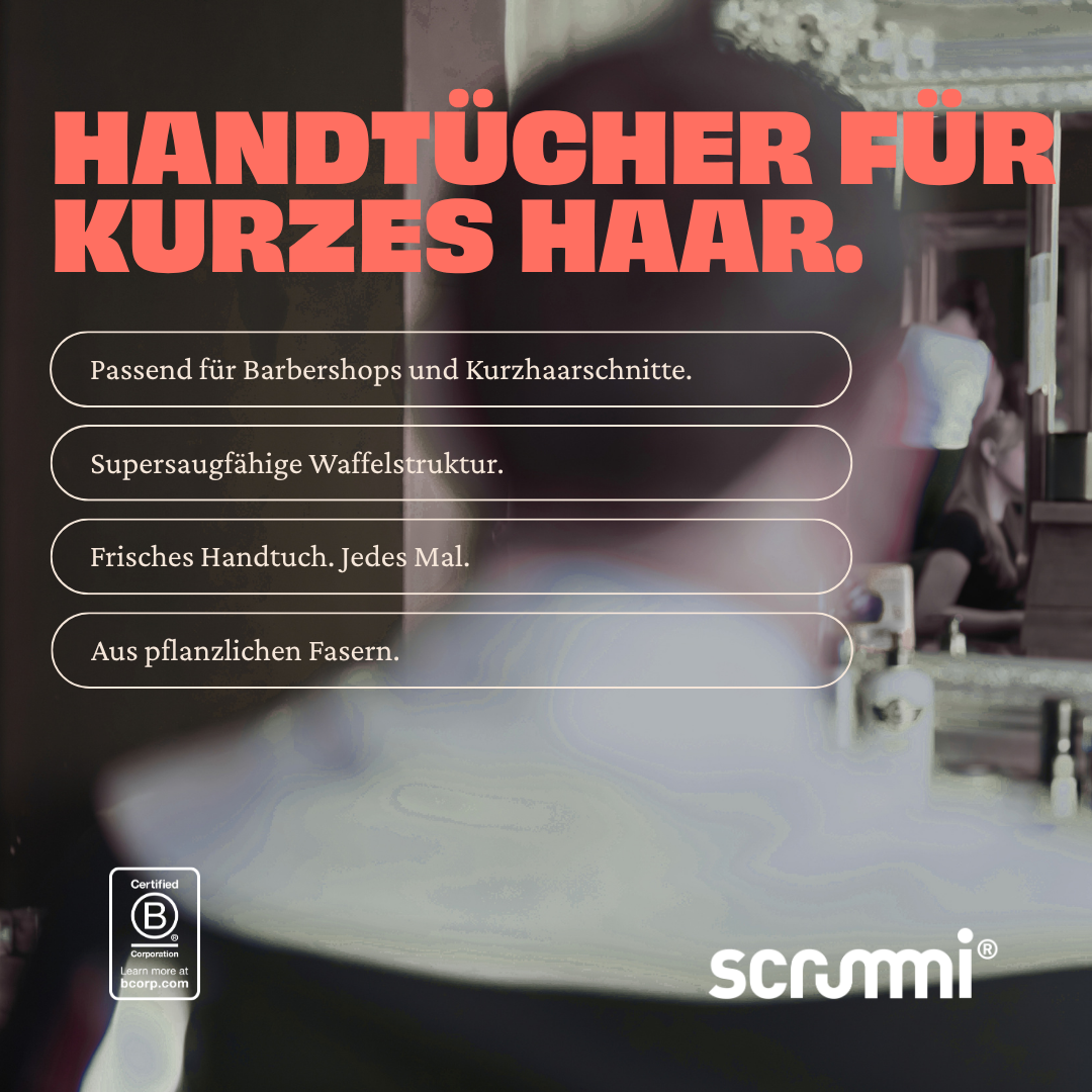 Friseurhandtuch für kurzes Haar